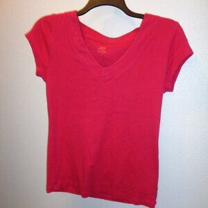 JOE Fresh Women's V-Neck Pink Top Size Large